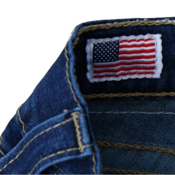 True Religion Misty Skinny Woman's Denim Jeans Flap Pocket USA Size 27 - Picture 7 of 9